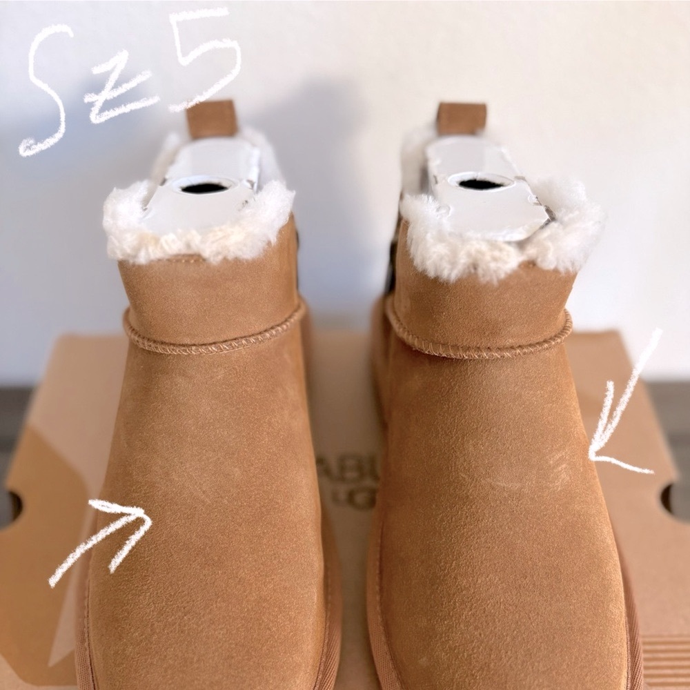 NIB [Koolaburra By UGG] Koola Ultra Mini Brown Winter Boots Women’s/Big Kids 5 - Picture 8 of 13